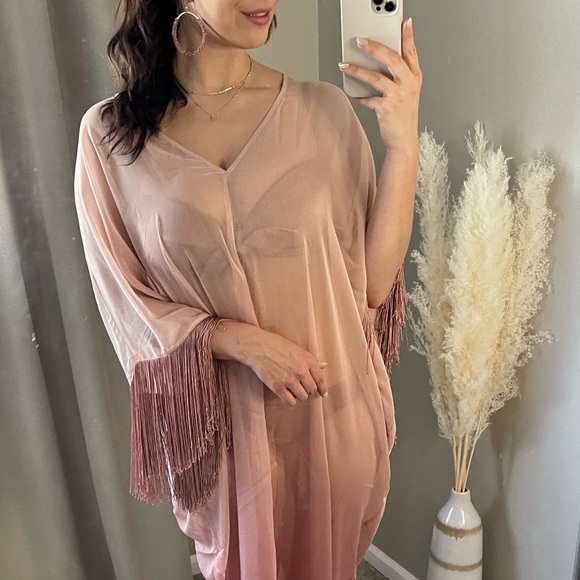 Callie Caftan in Mauve Ombré - Picture 4 of 15